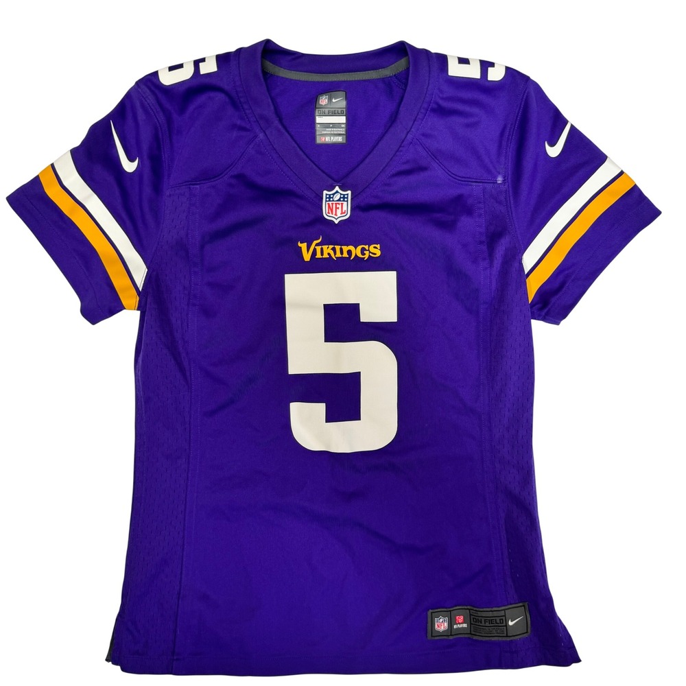 Nike Minnesota Vikings Teddy Bridgewater 5 Jersey Womens Small Purple NFL